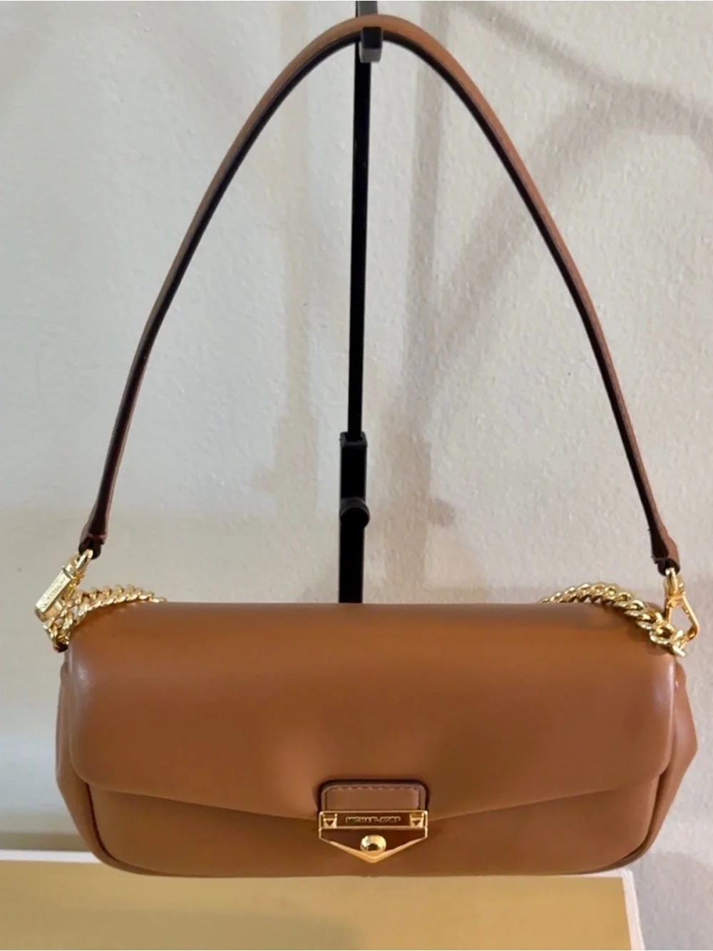 Michael Kors SOHO Small Pouchette Crossbody – Luggage – NWT